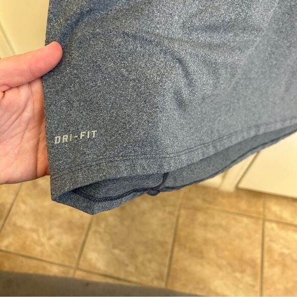 Nike Dri-FIT Half Zip Pullover Gray and Blue XL - Picture 6 of 8